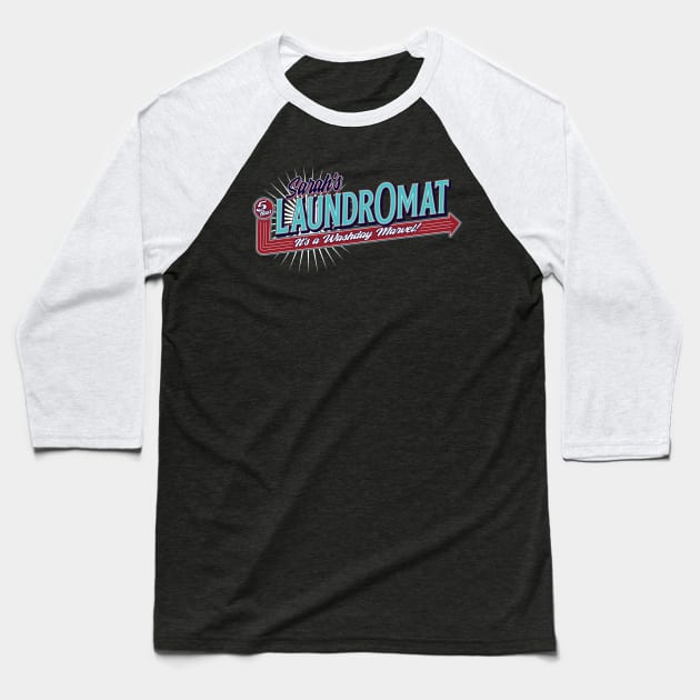 Sarah's 5 Hour Laundromat Baseball T-Shirt by ResortMagicMerch